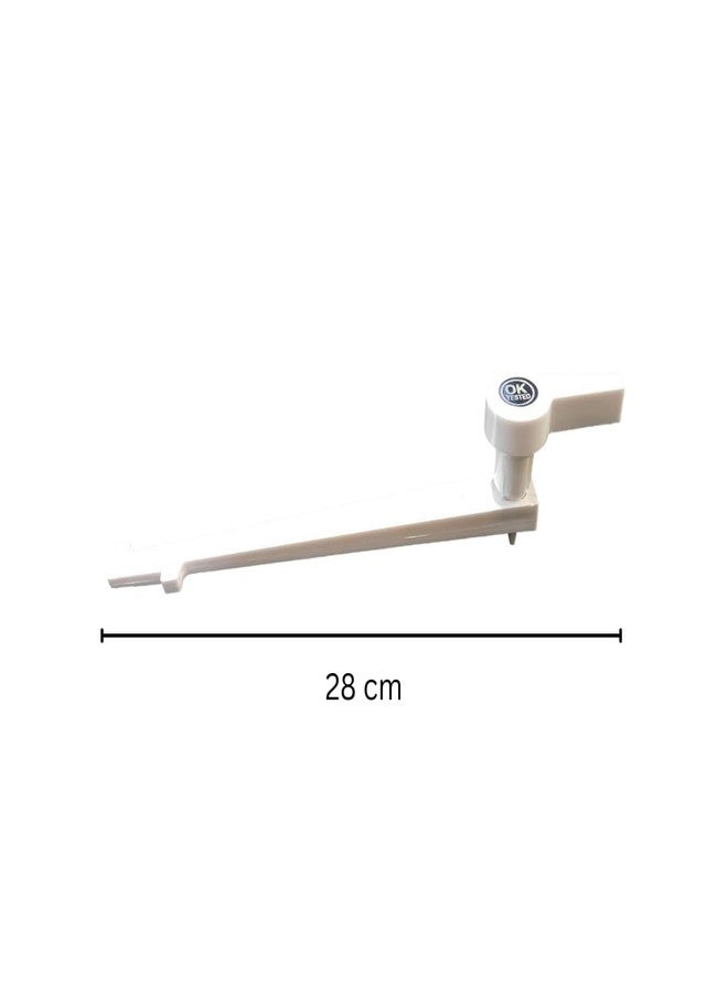 TILEINDIA Cistern Handel |Plastic Toilet Flush Tank Lever Handle (Parry Type, White) - Image 3